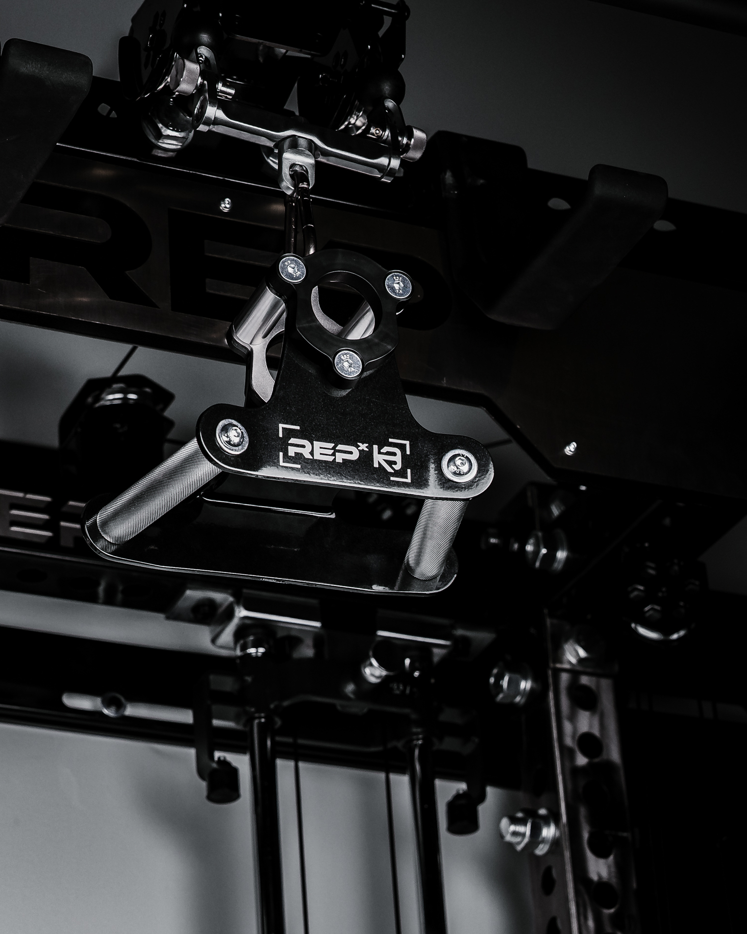 REP® x Kleva Built® Angled Atlas™ Close-Grip Cable and Landmine Attachment image 1